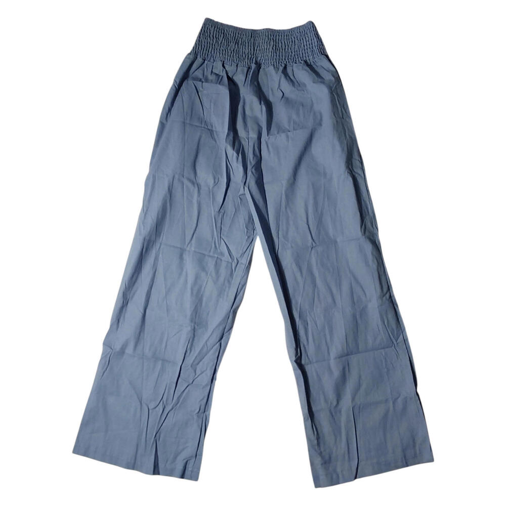 Women's Size L Straight Leg Colorful Comfortable Stretch Waist Trousers FREE S&H